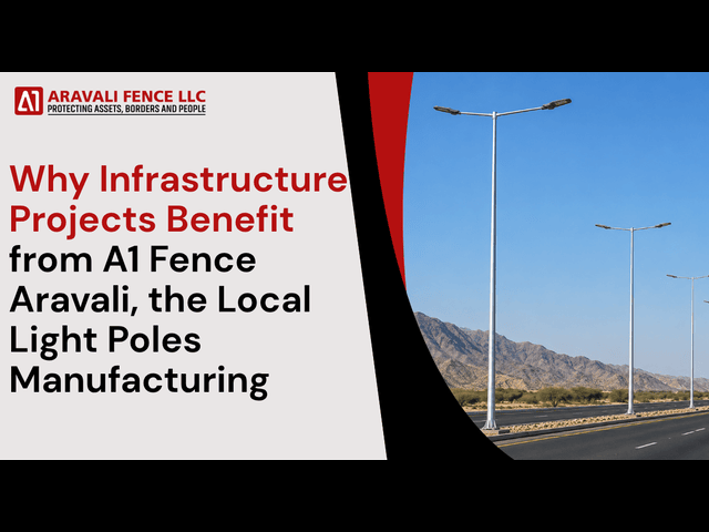 Infrastructure lighting projects with local light pole manufacturing in UAE